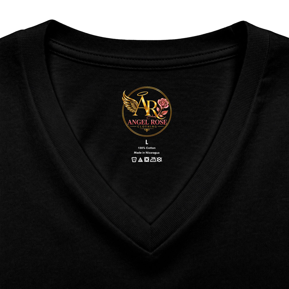 Broken. Rebuilt. Still Rising. By the Grace of God - Christian V-Neck Tee
